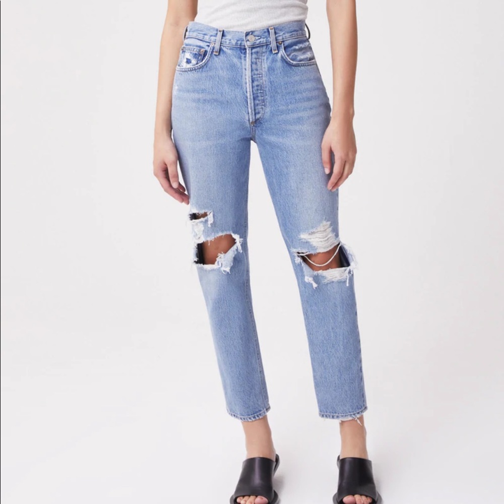 AGOLDE fen straight leg jeans in wander